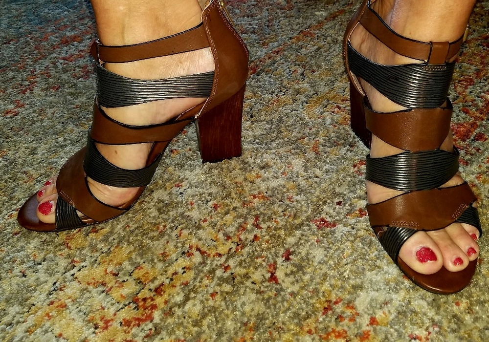 Isola Carlota Cognac Brown Leather Sandle